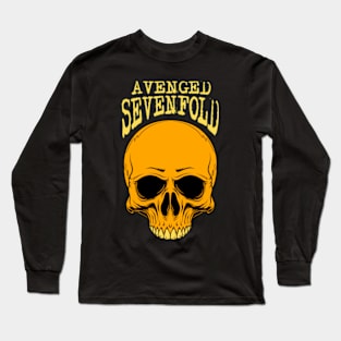 avenged gold skull Long Sleeve T-Shirt